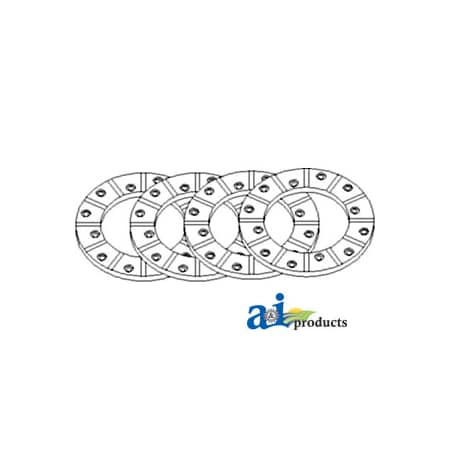 A & I Products Friction Disc Lining Kit 7.6" x7.3" x1.2" A-751761R92